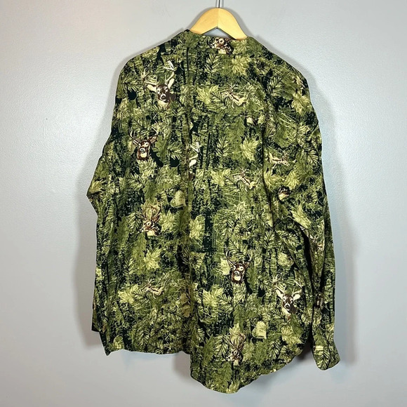 Field Tested Outdoor Life Camo Deer Hunting Long Sleeve Button Down Mens 3XL - Picture 2 of 8